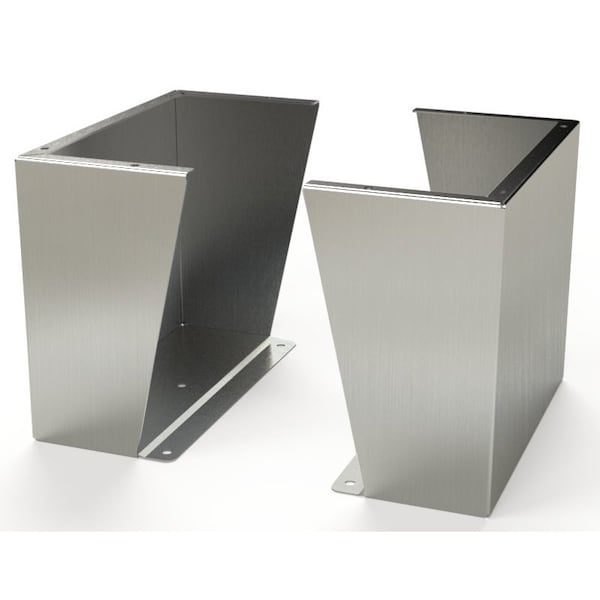 Floor Stand Kit, 15 in. H x 18 in. W x 9.12 in. L, 316 Stainless Steel, 1 PR